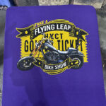 Screen print biker apparel