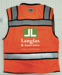 Orange Hi Vis construction Vest