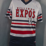 V-neck baseball jersey